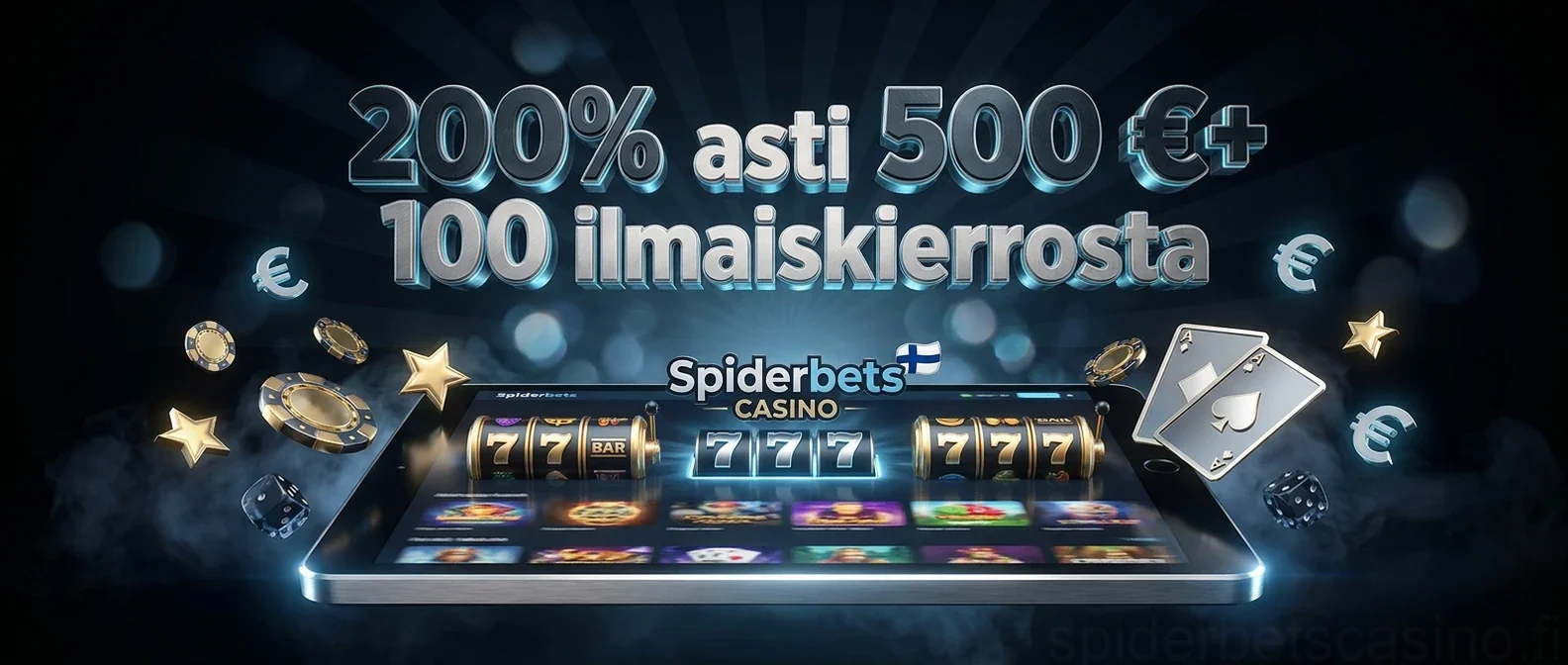 200% asti 500 €+ 100 ilmaiskierrosta